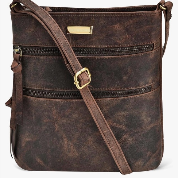 Leather ESTALON Crossbody Bag - Picture 7 of 16